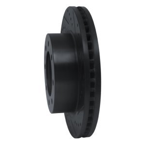 Nissan NV1500 Brake Rotor (1) - Front Right - R1 Concepts - Drilled & Slotted - Black - `12-`21